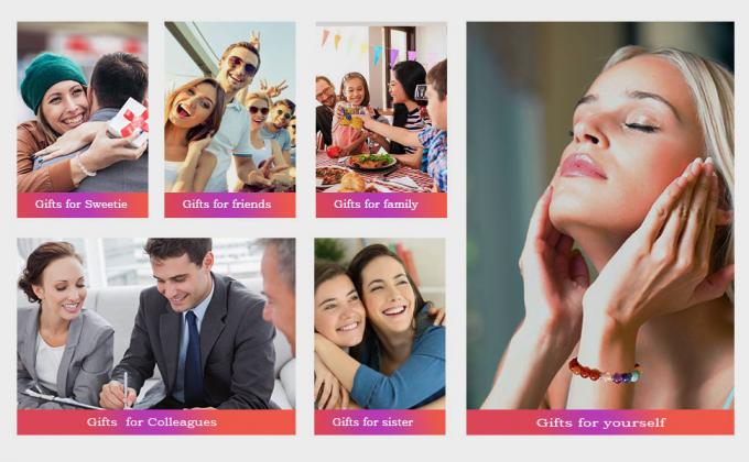 Strong Healing Crystal Bracelet 8MM Genuine Stone Bracelet Lucky Beaded Bracelet Chakra Bracelet 6.5 Inch Positive Energy Bracelet Inspirational Gifts For Women Mom 1