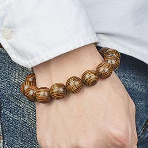 Bracelet en bois d'agar Des perles rondes Les meilleures ventes Bracelet en bois d'aigle Bracelet de prière Bracelet de perles Mala Bracelets à perles pour hommes femmes 2