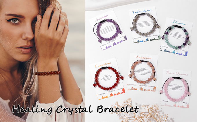 Amethyst Bracelet For Women 8mm Handmade Adjustable Amethyst Crystal Bracelet Natural Stone Purple Beaded Bracelet Healing Crystal Bracelets Amethyst Jewelry For Women 0