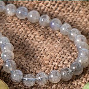 Agate Bracelet Beads Natural Gemstone Round Beads Stretch Bracelet Healing Reiki Handmade Gem Semi Precious Gemstone 6mm Round Beads Stretch Bracelet 3