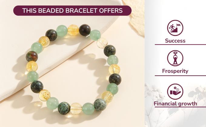 Natural Crystal Bracelets For Women Men Precious Gemstone Beaded Bracelets, Crystal Stretch Round Beads Bracelets Unisex Jewelry Gift 0