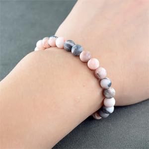 Healing Stone Beaded Bracelets For Women Men Semi-Precious Gemstones Bracelets Crystal Beaded Bracelet Unisex Adjustable Stretch Bracelets 2