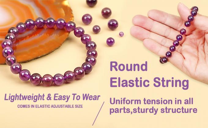 Handmade Gemstone Stretch Elastic Bracelet Crystal Healing Reiki Nature'S Beauty And Spiritual Essence Unisex 1
