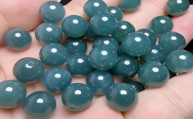 New Natural Jade Bracelet Handmade Natural Light Green White Jade Chinese Round Bead Bangles Women Reiki Healing Health Care Energy Strand Bracelets 2