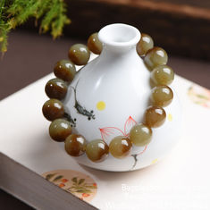 Natürlicher Jade Stein Armband Jade Schmuck 6mm 8mm10mm 12mm 14mm Natürlicher weißer Jade Stein Runde Perlen Freundschaft Armband Handgemachter Schmuck