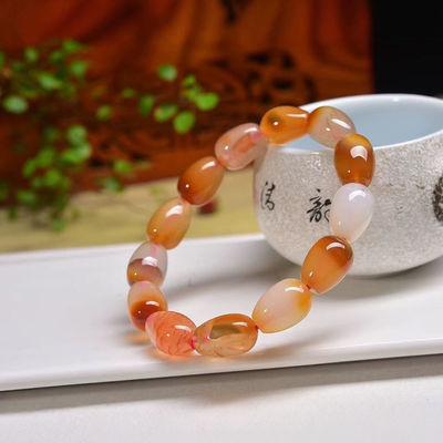 Agate - Stone Of Peaceful - Handmade Yoga Stretch Elastic Bracelet Natural Stone Crystal Healing Power Energy Gifts For Unisex Adul