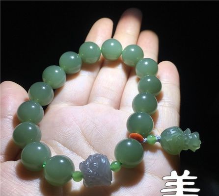 Jade Bracelet Nephrite Green Jade Bangle Vintage Round Jade Bracelet Women'S Bracelets Natural Genuine White Nephrite Hotan Jade Fashion Bracelets