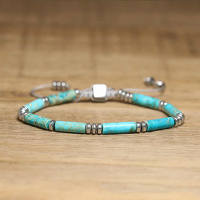 Natural Emperor Stone Beaded Wristband Vintage Gold Hand Woven Bracelet Adjustable Shoushan Stone Accessory Party Gift Hand-beaded Retro Synthetic Shoushan Stone Stone Bracelet