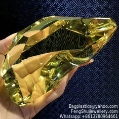 Natural yellow Crystal Stone Red Ghost Hair Crystal Stone Green Ghost Thousand Layers Mountain Cornucopia Jewelry Crystal Ghost Raw Stone Ornaments