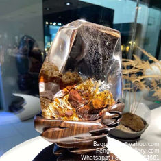Natural Brazilian Green Ghost Thousand Layer Mountain Original Stone Ornaments Full Inclusions Naturally Formed Cornucopia Thousand Layer Mountain