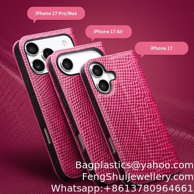 Suitable For Apple IPhone 17 Pro Max Mobile Phone Case Genuine Leather Air Flip Cover Anti-Fall Protective Cover Card