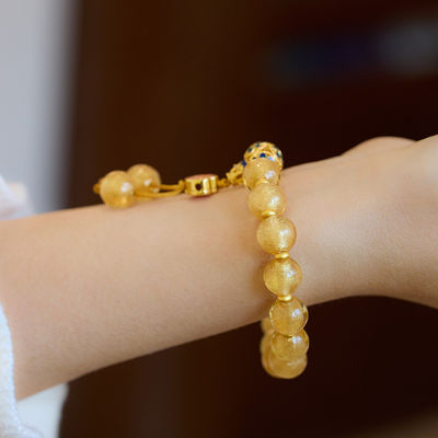Hot Selling Flower Glaze Color Bead Bracelet New Ethnic Style Literary Ceramic Bracelet Cute Design Women'S Bracelet