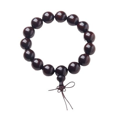 High Quality Handmade 16 - 18mm Pure Natural Luxury 100% Agarwood Oud Wood Bead Bracelets No Resin Authentic