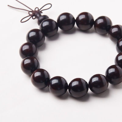 High Quality Handmade 16 - 18mm Pure Natural Luxury 100% Agarwood Oud Wood Bead Bracelets No Resin Authentic