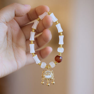 Mystic Mermaid Glass Friendship Bracelet With 8 Mm Frosted White Glowing Moonstone Beads Bracelet Italian Multicolor Sommerso Sparkling Beads Handmade