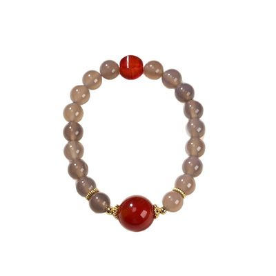 Bracelet For Boosting Courage Self-Confidence And Motivation - 8mm Beaded Bracelet For Women Men - Elastic Adjustable Size