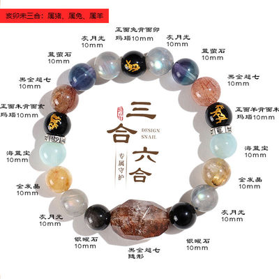 Strong Healing Crystal Bracelet 8MM Genuine Stone Bracelet Lucky Beaded Bracelet Chakra Bracelet 6.5 Inch Positive Energy Bracelet Inspirational Gifts For Women Mom