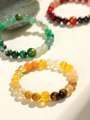 Stress Relief Anxiety Yoga Bracelet,Crystal Stone Mantra Bracelets For Women Natural Beaded Birthday Gifts Inspirational Bracelet For Men