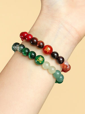 Stress Relief Anxiety Yoga Bracelet,Crystal Stone Mantra Bracelets For Women Natural Beaded Birthday Gifts Inspirational Bracelet For Men