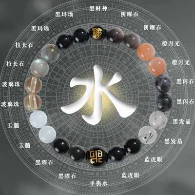 Natural Healing Gemstone Bracelet Handmade Yoga Stretch Elastic Bracelet Stress Relief Crystal Jewelry For Men And Women