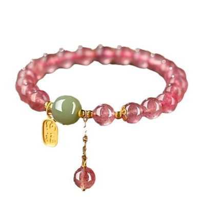 Natural Amethyst Phantom Amethyst Bracelet Large Diameter High Quality Lucky Crystal Bracelet Natural Stone Beaded Adjustable Bracelets Set Seed Beads Bracelet For Women