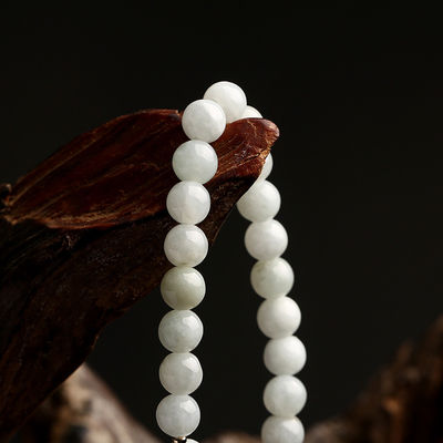 Elastic Natural Genuine Jade Beaded Bracelet New Products Natural Jade Bangle Jade Stone Bracelet Jadeite Natural Jade Bracelet Agate Bangles Women