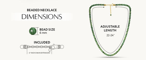 Premium Artisan Handcrafted Jade Necklace High Quality Woman Natural Dark Green Jade Round Gemstone Beads Stretchy Bangle Necklace and Bracelet 8/10/12/14mm