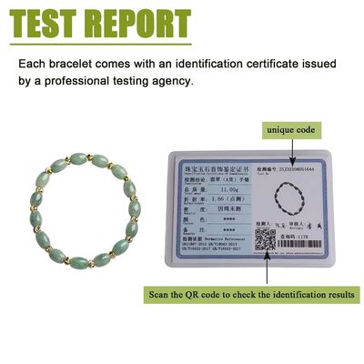 Natural Jade Beads,Brass Plated 18k Gold Spacer Beads,DIY Stretch Bracelet With 6.5-8 Inch Hand Circumference,Gifts For Girlfriend