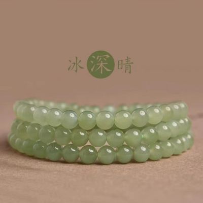 Fashion Jewelry Natural Healing Crystal Green Jade 10mm Bracelets Beaded Bracelets Gemstone Bead Bracelet For Gifts