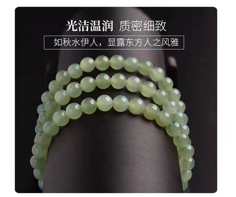 Fashion Jewelry Natural Healing Crystal Green Jade 10mm Bracelets Beaded Bracelets Gemstone Bead Bracelet For Gifts