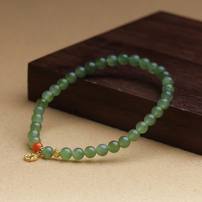 A Grade Green Jadeite Jade Bracelet Classic Shape Natural Gemstone Jadeite Bracelet Jade Round Fashion Bracelet JADE Bangles