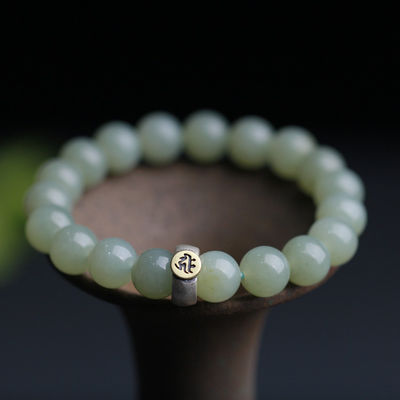 gZiBeads Elaeocarpus ganitrus Best Gifts Beautiful Colorful Natural Green Jade Gemstone Stone Tiger Eye Beaded Bracelets Men Women Handmade Elastic Jewelry