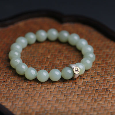 gZiBeads Elaeocarpus ganitrus Best Gifts Beautiful Colorful Natural Green Jade Gemstone Stone Tiger Eye Beaded Bracelets Men Women Handmade Elastic Jewelry