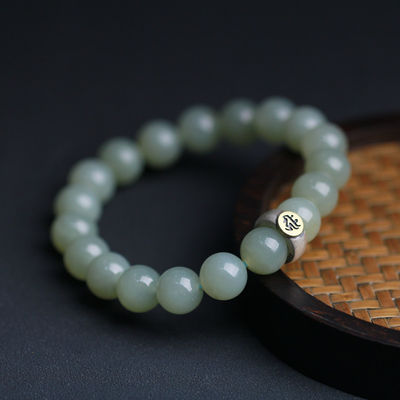 gZiBeads Elaeocarpus ganitrus Best Gifts Beautiful Colorful Natural Green Jade Gemstone Stone Tiger Eye Beaded Bracelets Men Women Handmade Elastic Jewelry
