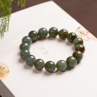 Natural Jade Stone Bracelet Jade Jewelry  6mm 8mm10mm 12mm 14mm Natural White Jade Stone Round Beads Friendship Bracelet Handmade Jewelry