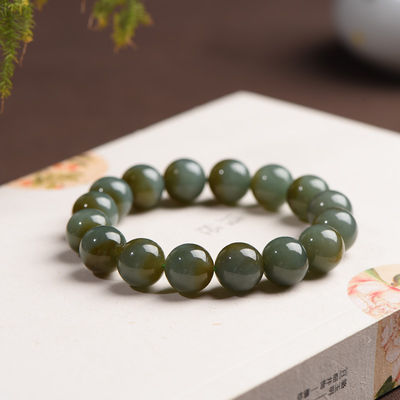 Natural Jade Stone Bracelet Jade Jewelry  6mm 8mm10mm 12mm 14mm Natural White Jade Stone Round Beads Friendship Bracelet Handmade Jewelry