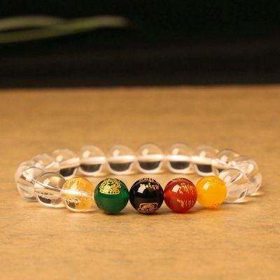 Circles Paired With Black Agate Bracelet, High-End And Niche Design, Unique Agate Lava Hematite Beaded Bracelets Fashion Jewelry Birthday Gift