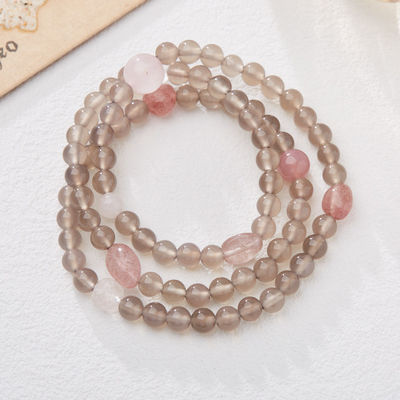 New Fashion Square Beaded Colorful Agate Natural Stone Braided Chakra Bracelet Adjustable With Custom OM Logo For Woman Men