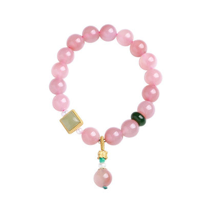 Exquisite Agate Fashion Classic Lucky Handmade Natural Stone Elastic Beaded Bracelet Friendship Couple Tiger Eye Black Agate Stone Bracelet Jewelry For Women Men
