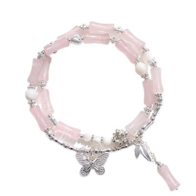 Wholesale Multiple Color Natural Stone Bead Bracelet Healing Stone Agate Tiger Eye Gem Charm Lucky Bead Charm Bracelet Women