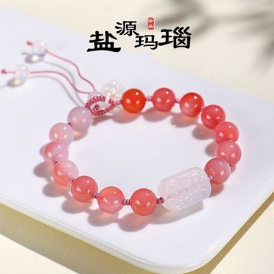 Wholesale Multiple Color Natural Stone Bead Bracelet Healing Stone Agate Tiger Eye Gem Charm Lucky Bead Charm Bracelet Women