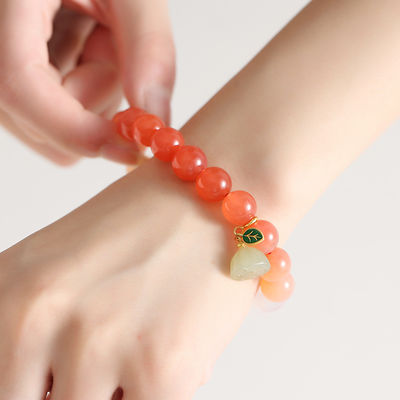 925 Sterling Silver Handmade Black Agate Red Agate Turquoise Beaded Bracelets Necklaces For Women Girls Fine Jewelry