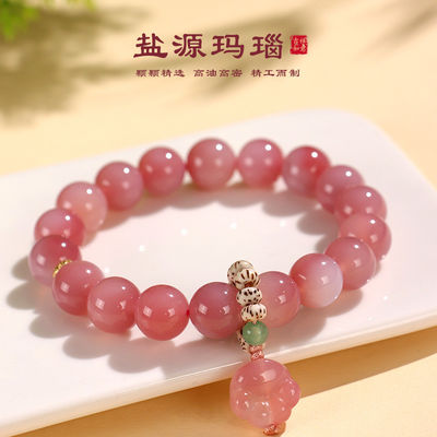 925 Sterling Silver Handmade Black Agate Red Agate Turquoise Beaded Bracelets Necklaces For Women Girls Fine Jewelry