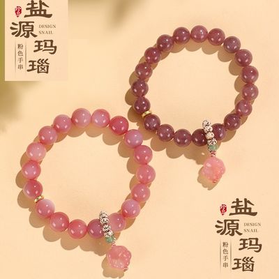 925 Sterling Silver Handmade Black Agate Red Agate Turquoise Beaded Bracelets Necklaces For Women Girls Fine Jewelry