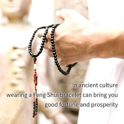 Pink Agate Bracelet For Women - Feng Shui Love Energy Stretch Bracelet With Natural Gemstones, Attract Fortune & Blessing