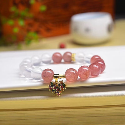 Agate Ametrine Gemstone Moonstone Stone Beads Jewelry Energy Crystal Beaded Bracelets 7 Chakra Bracelet Wholesale Agate Hand String Amethyst Hand Jewelry Beaded Bracelets