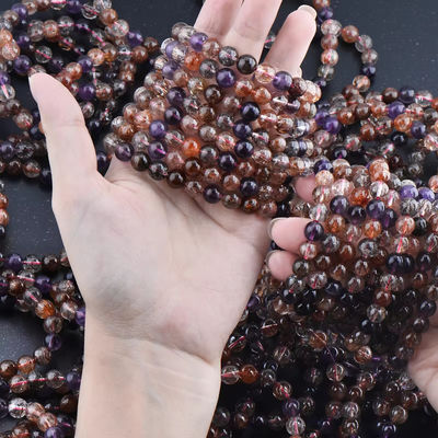 Feng Shui Jewellery Super Seven Aquamarine Agate Ametrine Gemstone Moonstone Stone Beads Jewelry Energy Crystal Beaded Bracelets