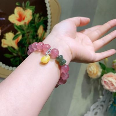 Agate Crystal Bracelet Yoga Bracelet Genuine Gemstone Energy Healing Beaded Hand Bangle 7A Yellow Tiger Eye Stone Green Agate Citrine Mixed Bracelet