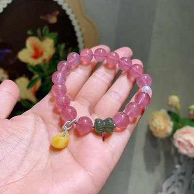 Agate Crystal Bracelet Yoga Bracelet Genuine Gemstone Energy Healing Beaded Hand Bangle 7A Yellow Tiger Eye Stone Green Agate Citrine Mixed Bracelet