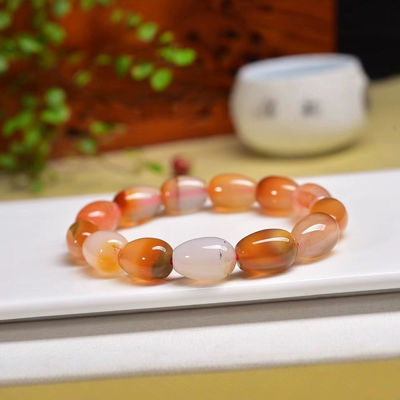 Agate - Stone Of Peaceful - Handmade Yoga Stretch Elastic Bracelet Natural Stone Crystal Healing Power Energy Gifts For Unisex Adul